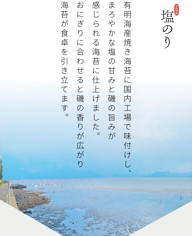 塩のりの魅力説明